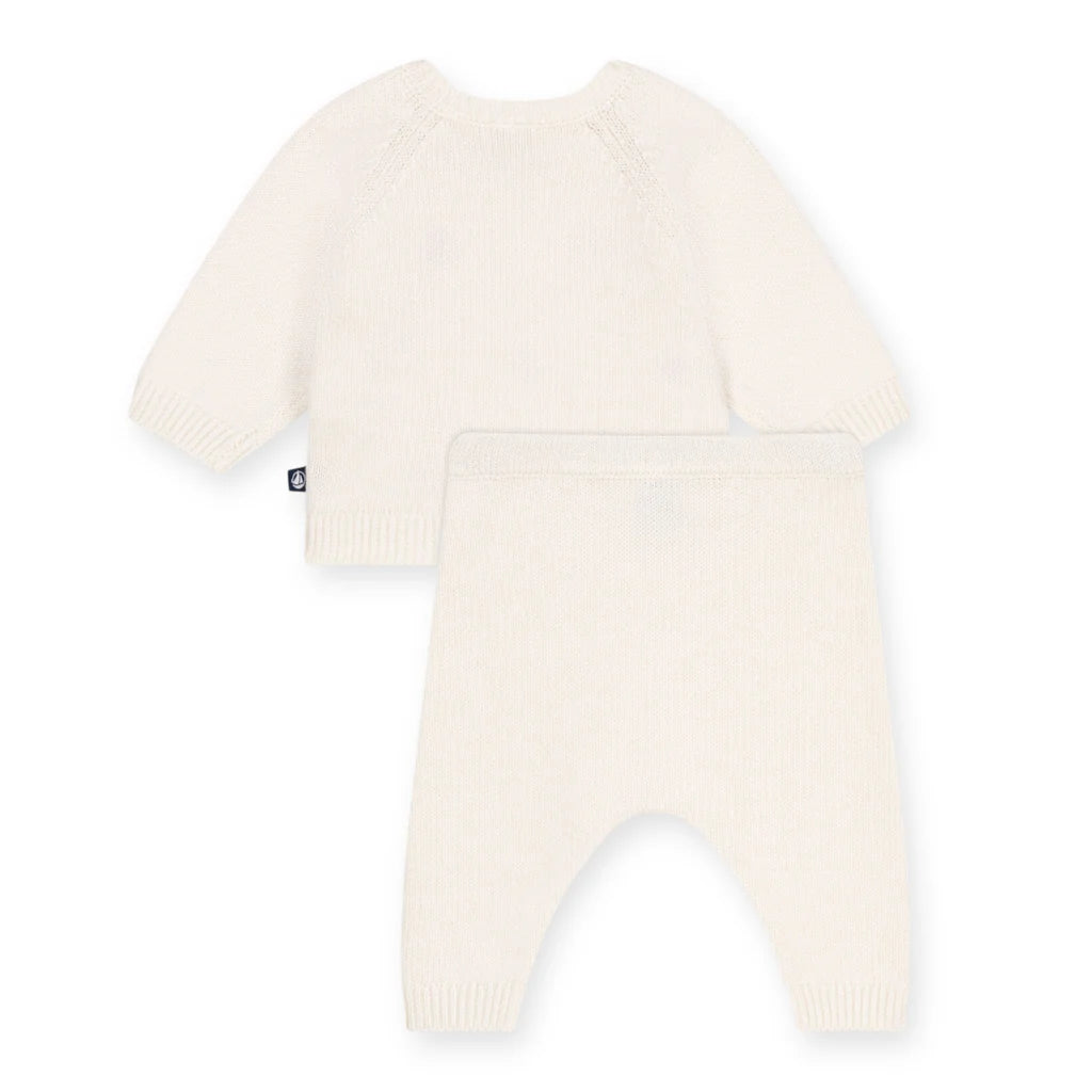 Petit Bateau Infant Knit Set - Hearts