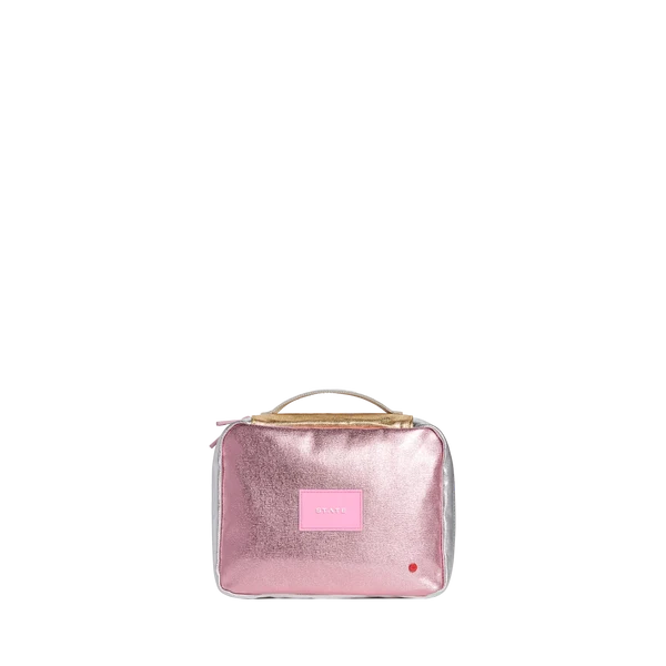 STATE Bensen Toiletry Kit - Pink/Silver