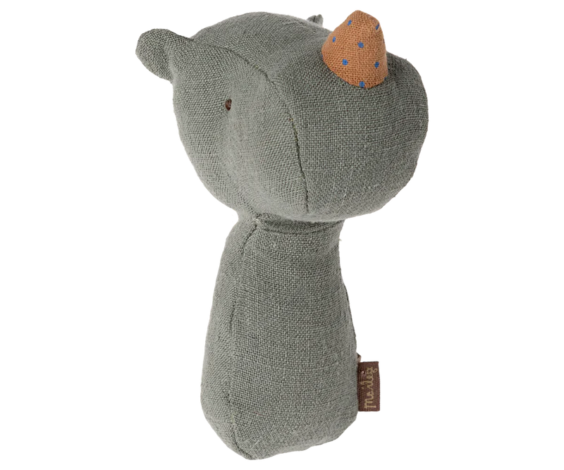 Maileg Lullaby Friends - Rhino Rattle - Pine
