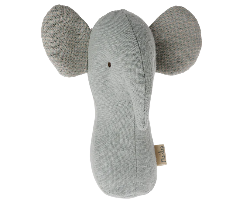 Maileg Lullaby Friends - Elephant Rattle - Light Dusty Blue
