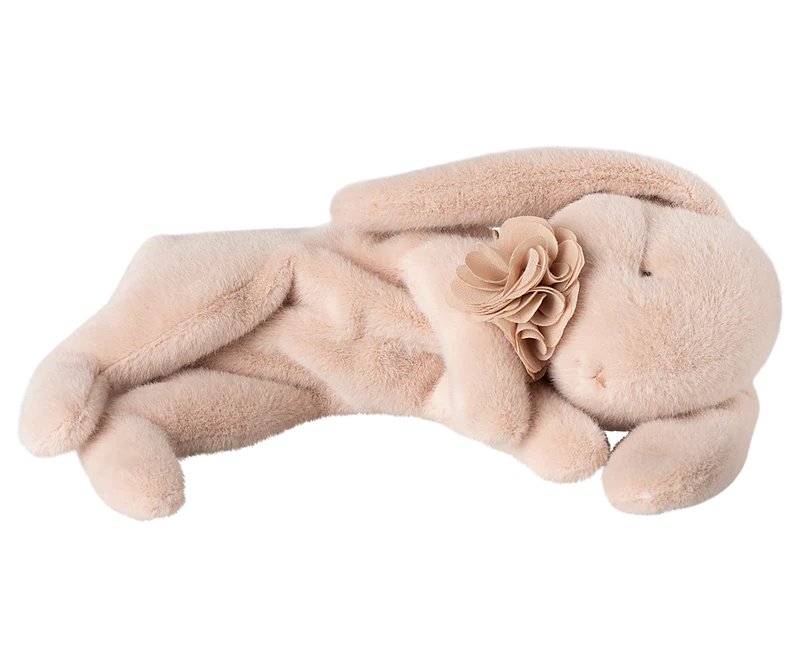 Maileg Sleeping Bunny Plush, Small - Powder