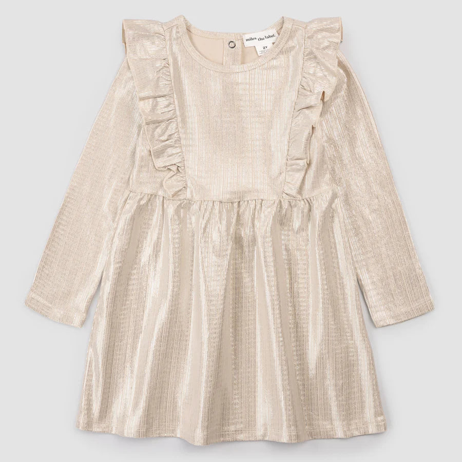 Miles the Label Gold Sparkle Dress