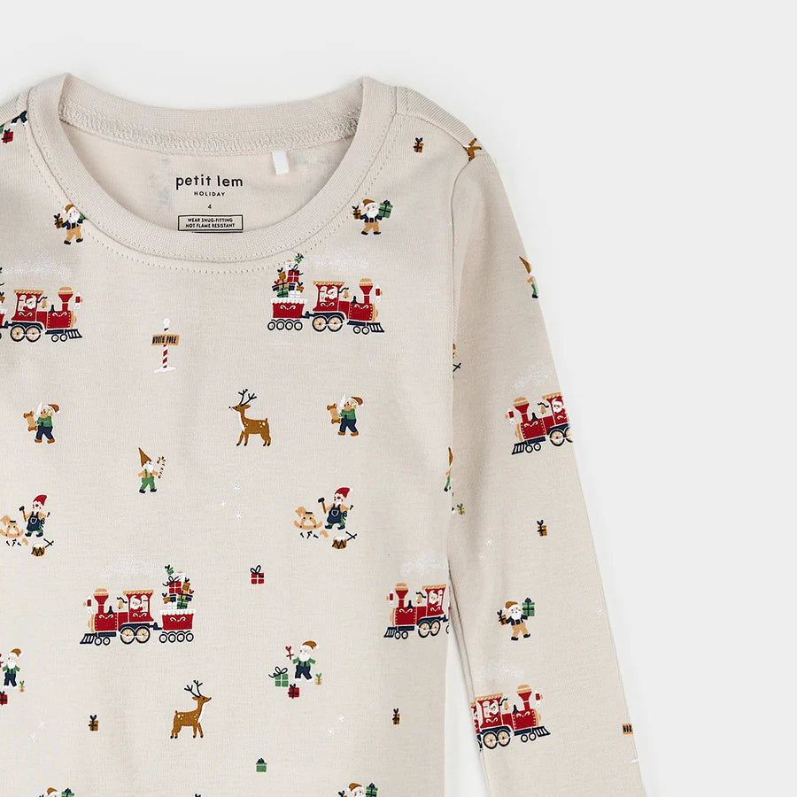 Petit Lem Santa's Workshop PJ Set