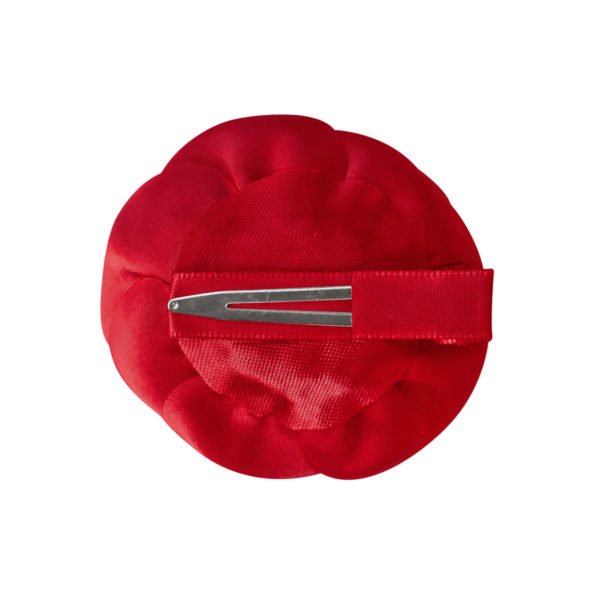 Milledeux Rose Alligator Clip - Scarlet