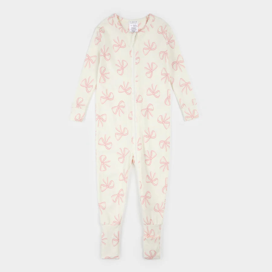 Petit Lem Convertible Sleeper - Bows on Ivory