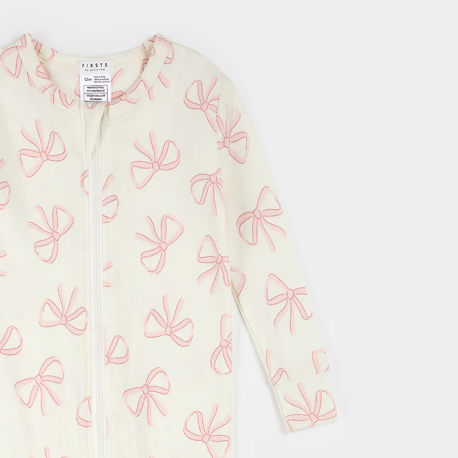 Petit Lem Convertible Sleeper - Bows on Ivory