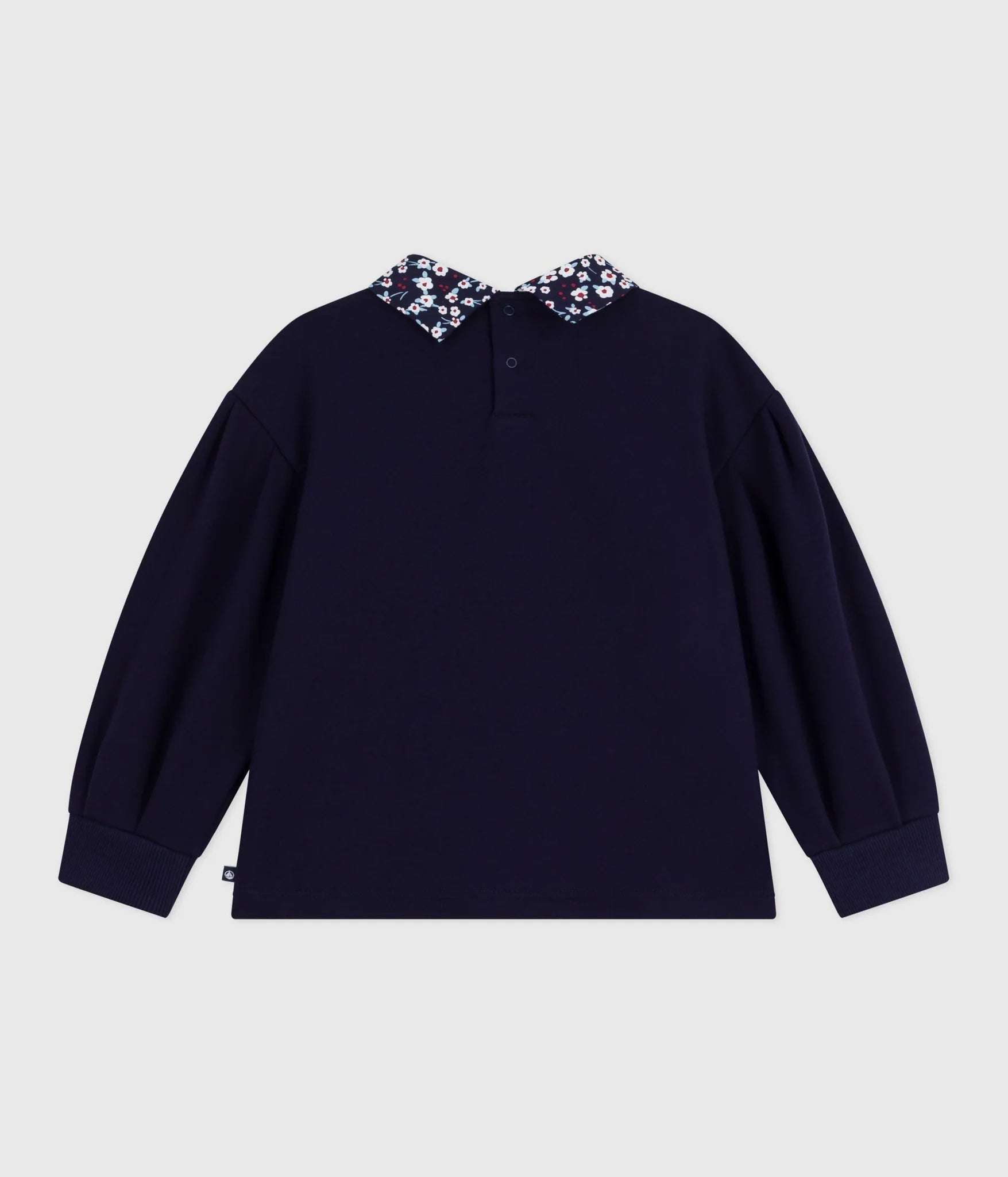 Petit Bateau Sweatshirt with Floral Collar