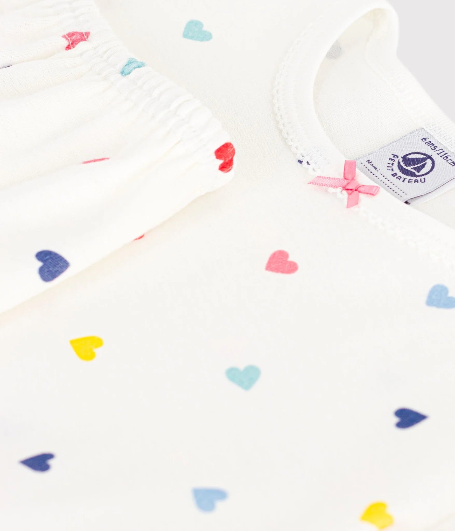 Petit Bateau Multi Heart Pajamas