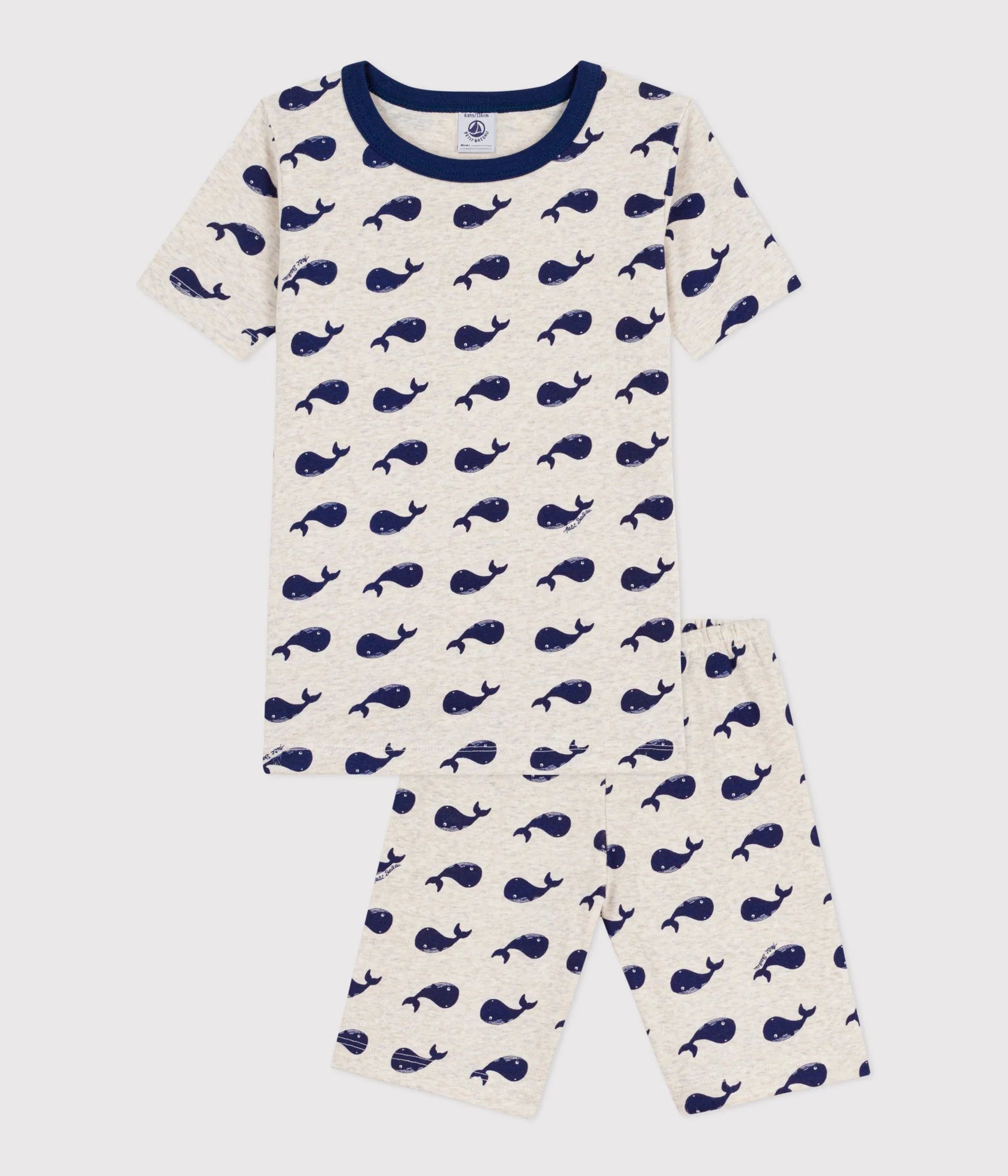 Petit Bateau Whale Print Pajamas