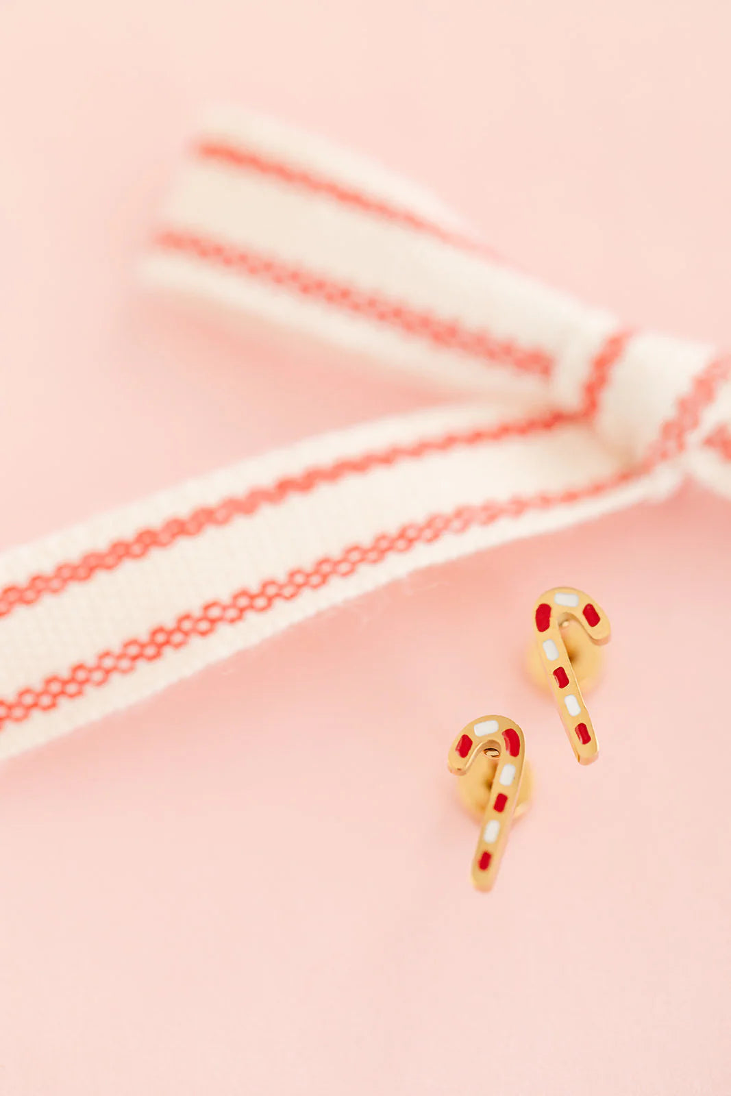 Pip Pop Candy Cane Stud Earrings