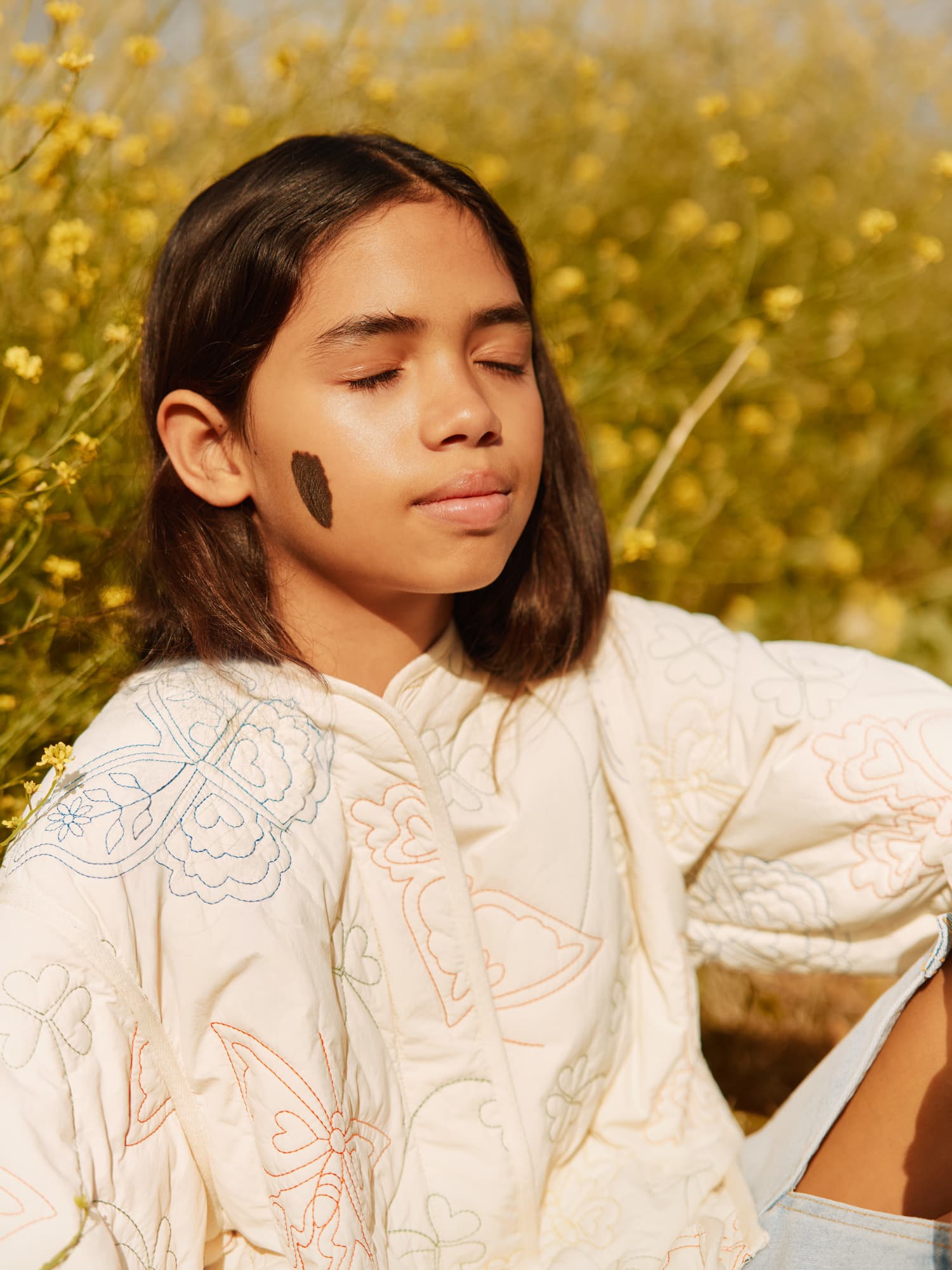 Molo Holey Jacket - Pearled Ivory