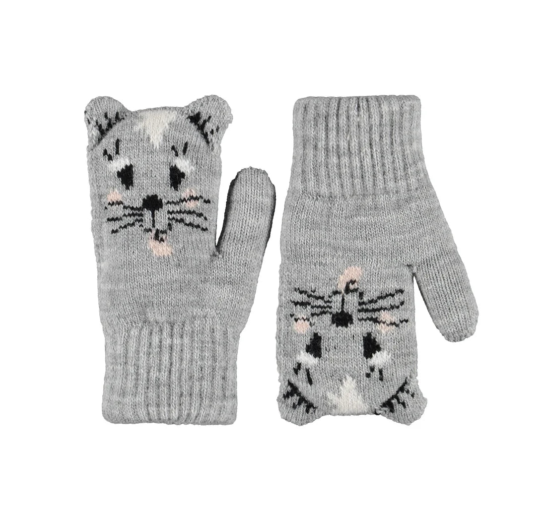 Molo Kenau Mittens - Grey Melange