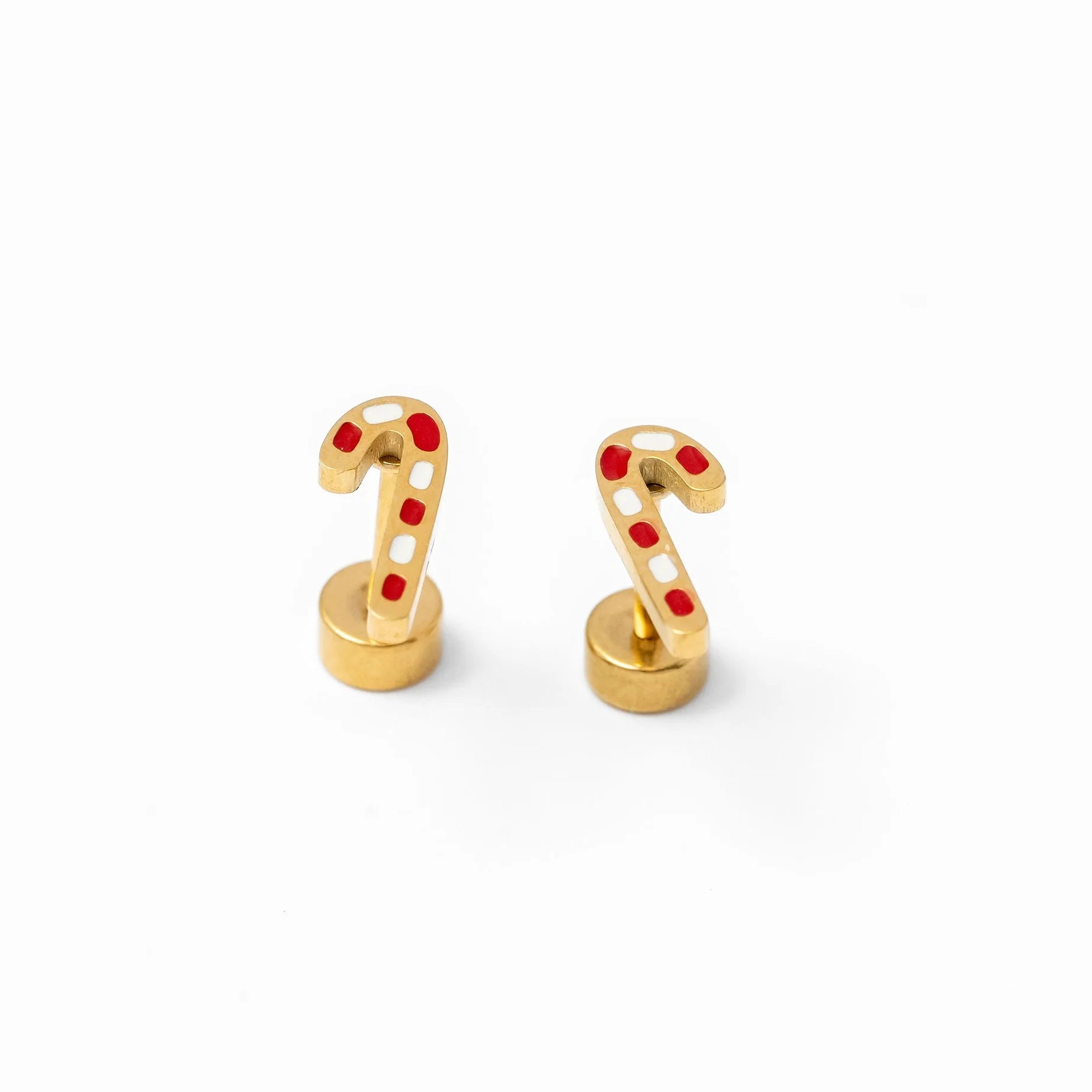 Pip Pop Candy Cane Stud Earrings