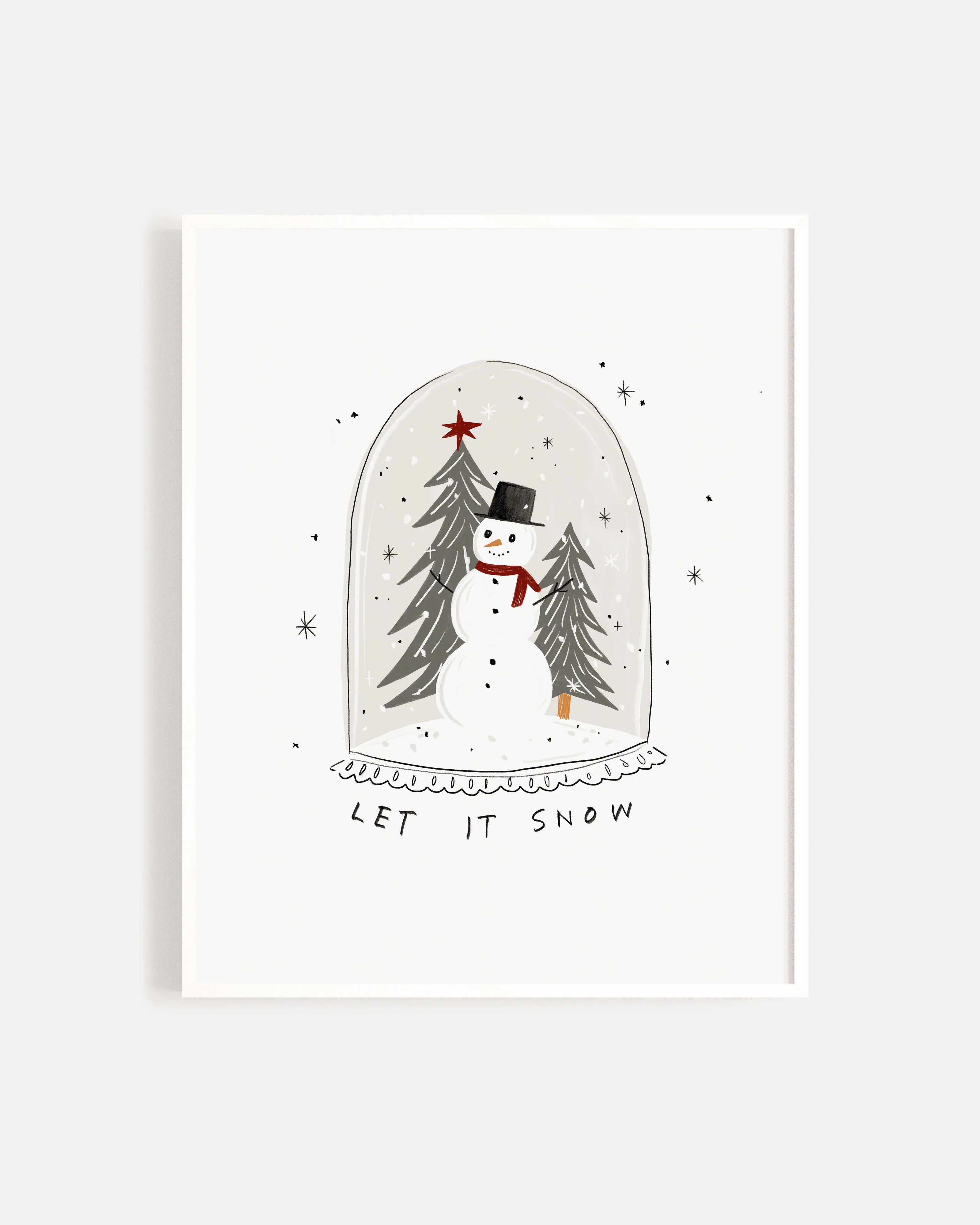 Rylee + Cru Art Print - Snowman