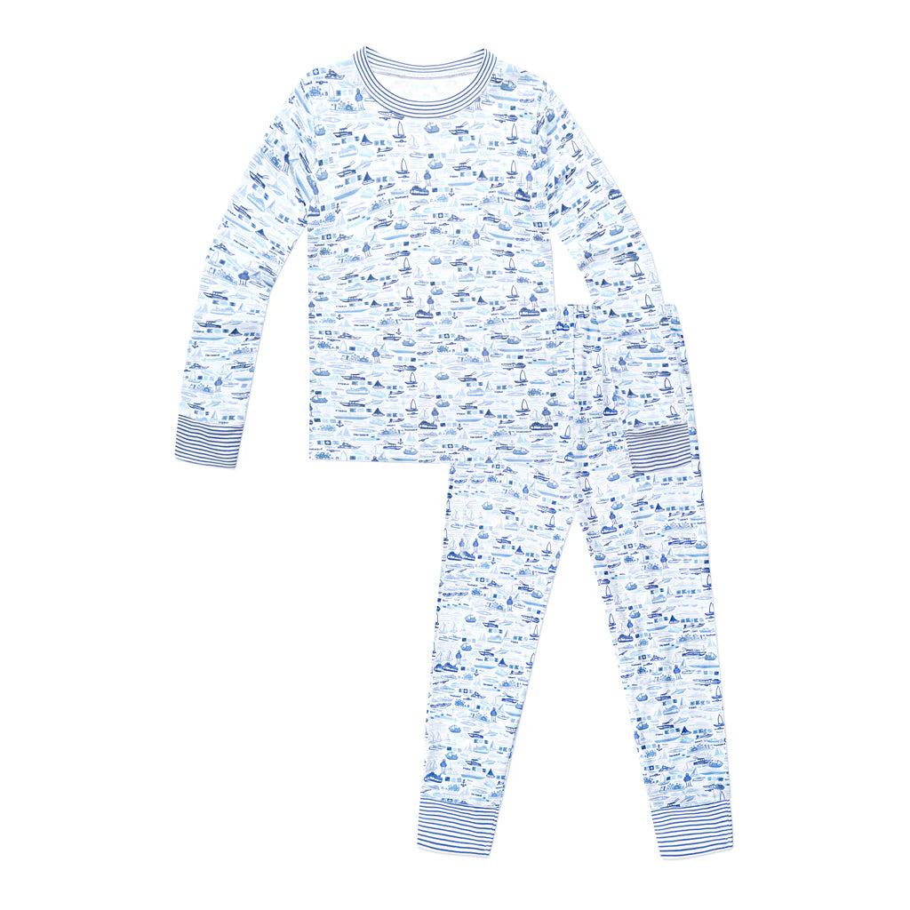 Joy Street Boats Two Piece Kid Pajamas