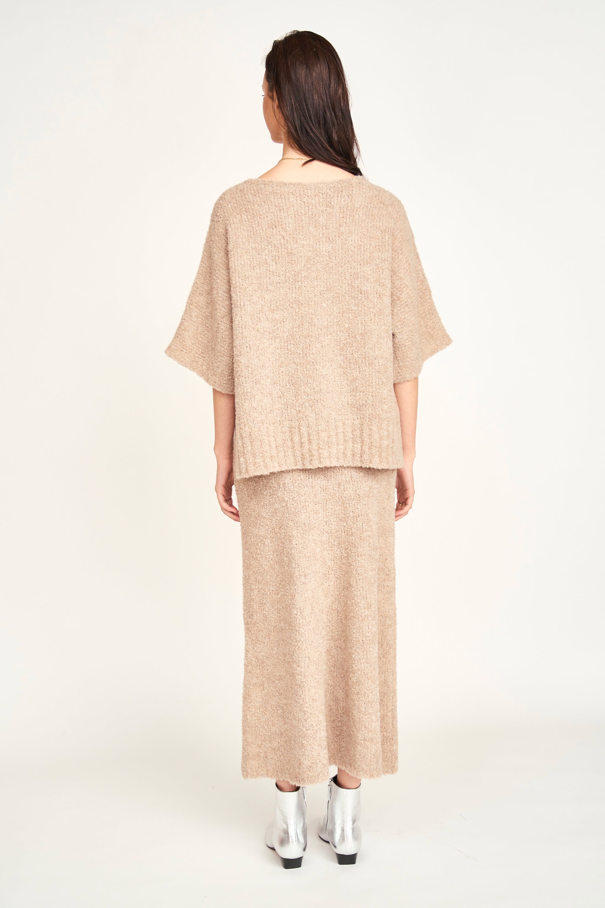 MIRTH Fez Boucle Top - Graham Cracker