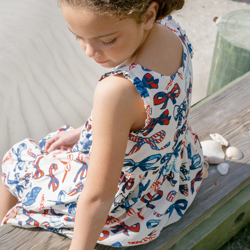 Pink Chicken Girls Kelsey Dress - Red White and Bows