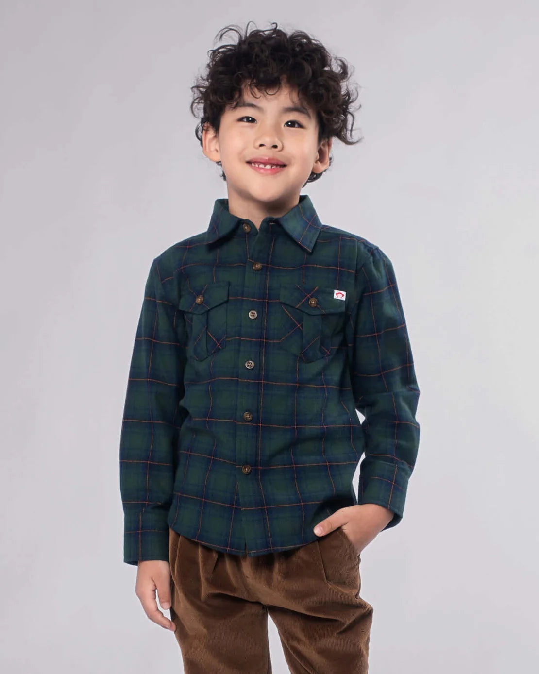 Appaman Flannel Shirt - Blue/Green Plaid