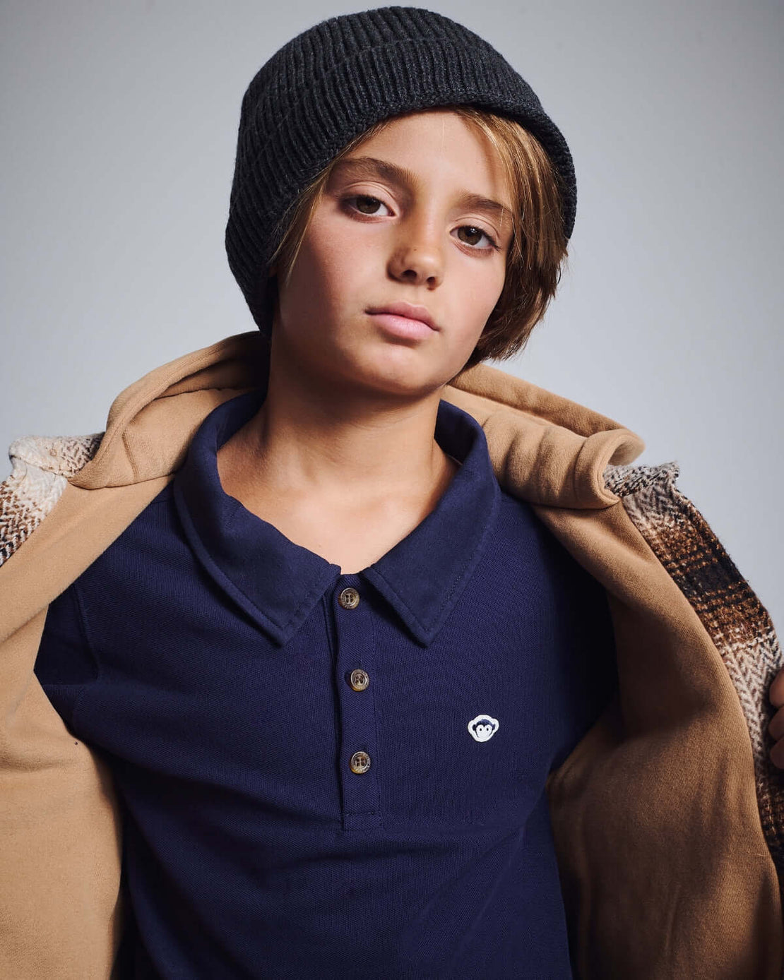 Appaman Parker Polo - Navy Blue