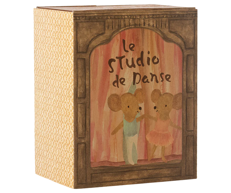 Maileg Ballet Mice in Dance Studio, Little Sister and Brother