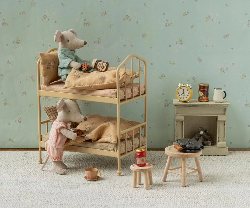 Maileg Bunk Bed - Mouse - Wheat