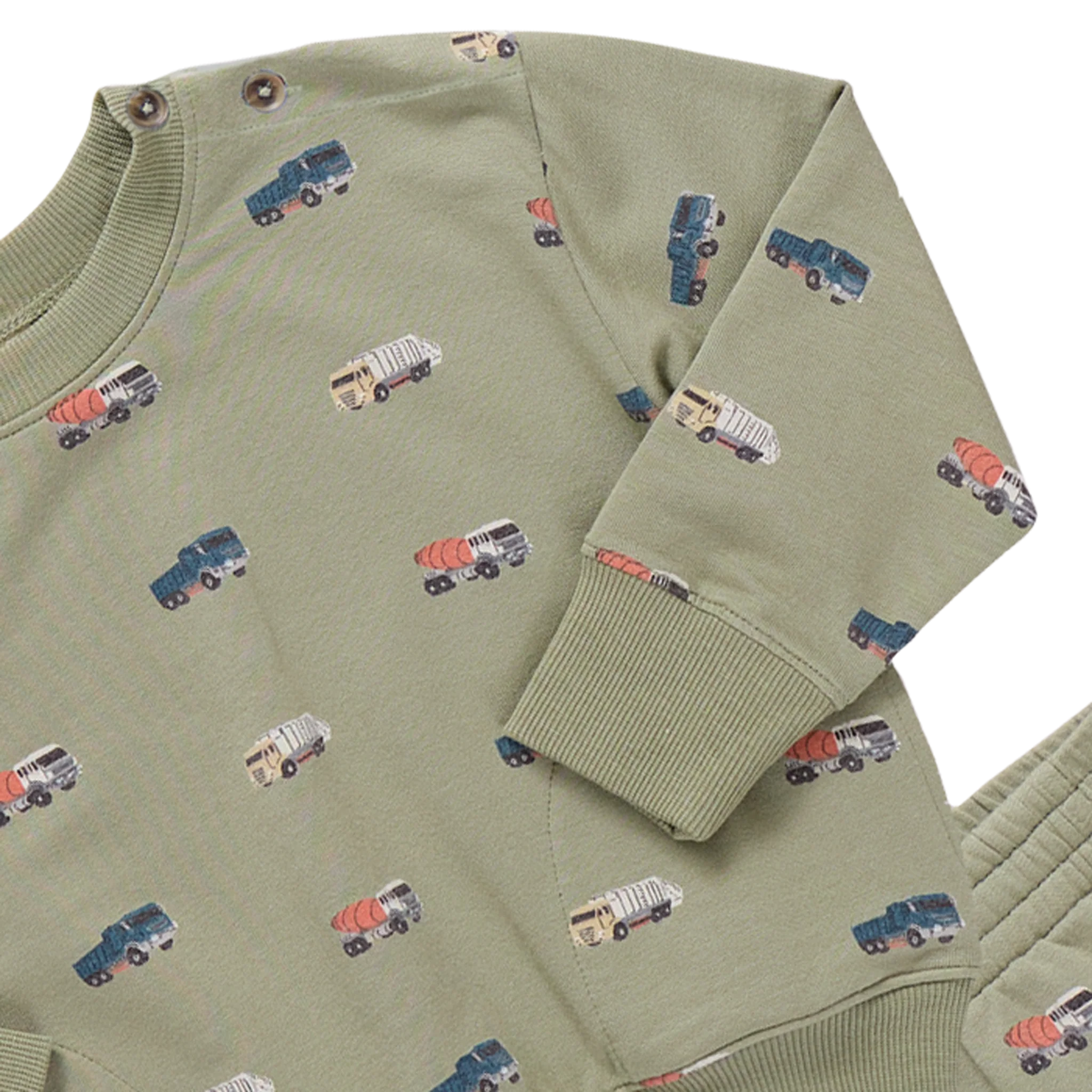 Coop Kids by PC - Baby Jax Jogger Set - Trucks Green