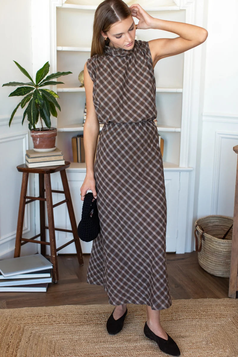 Emerson Fry Bias Skirt 2 - Cocoa Plaid