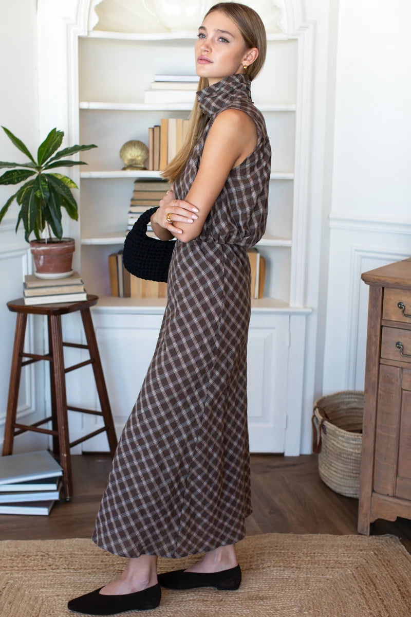Emerson Fry Bias Skirt 2 - Cocoa Plaid