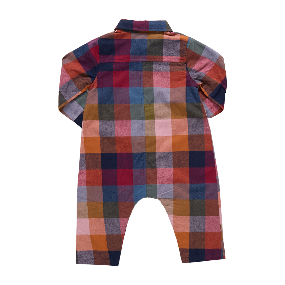Pink Chicken Baby Boys Easton Jumper - Harvest Check