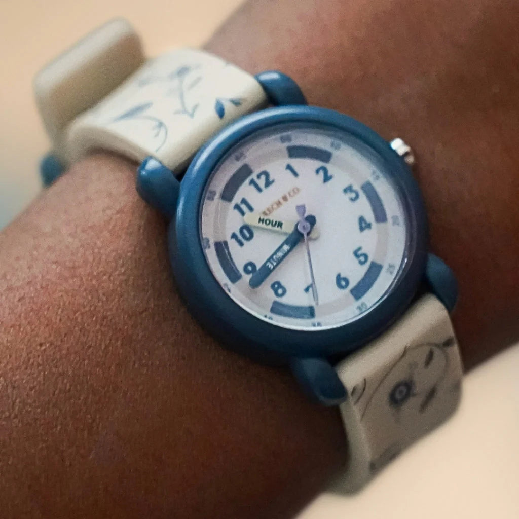 Grech & Co. Classic Watch - Silicon + Stainless Steel - Scandi Floral