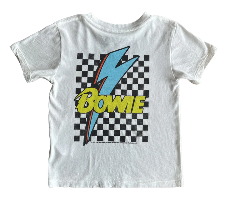 Rowdy Sprout David Bowie Checkered Bolt Tee