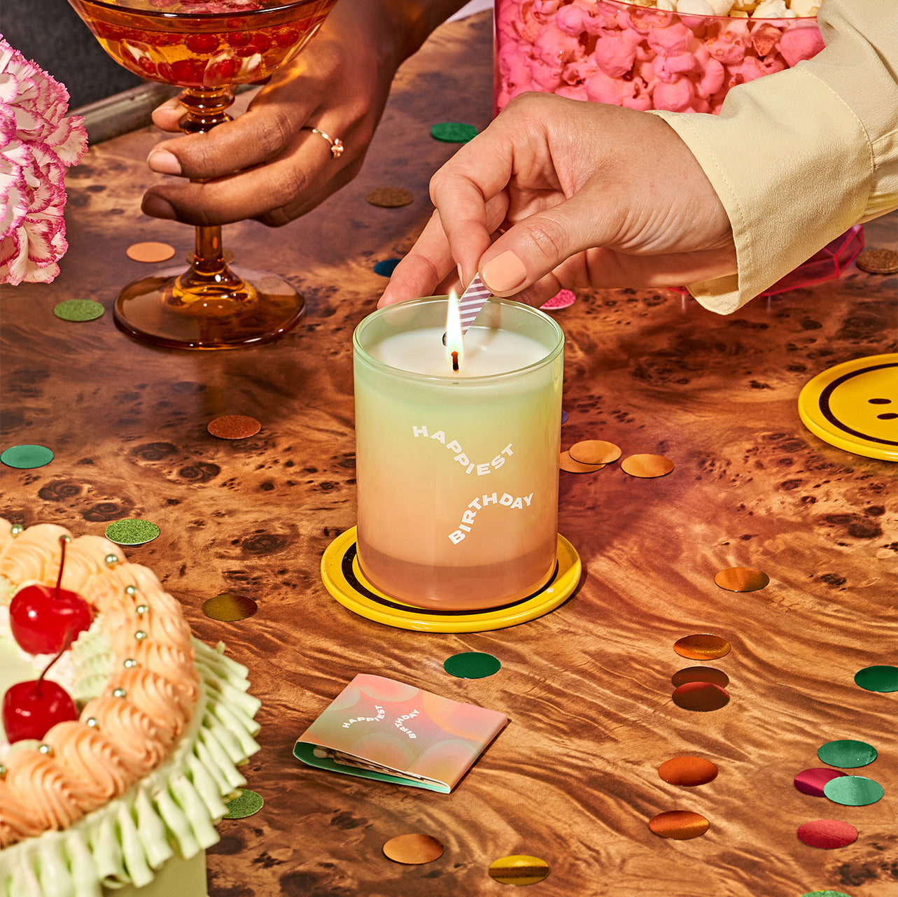 BIRTHDAY Candle - Champagne + Orange Zest