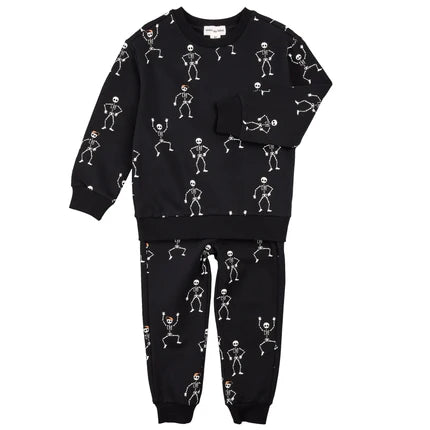 Miles the Label Dancing Skeletons Two Piece Set