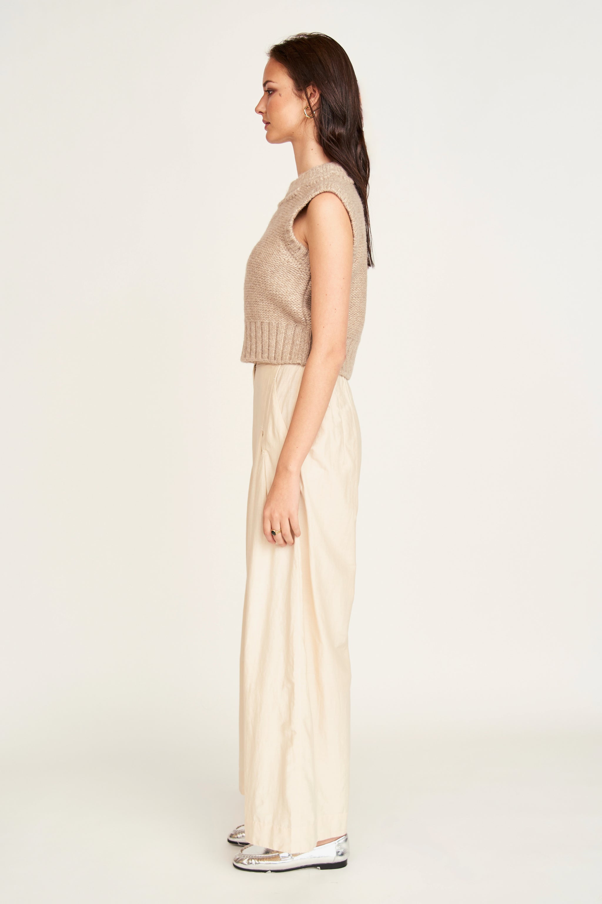 MIRTH Marin Shell Vest - Graham Cracker
