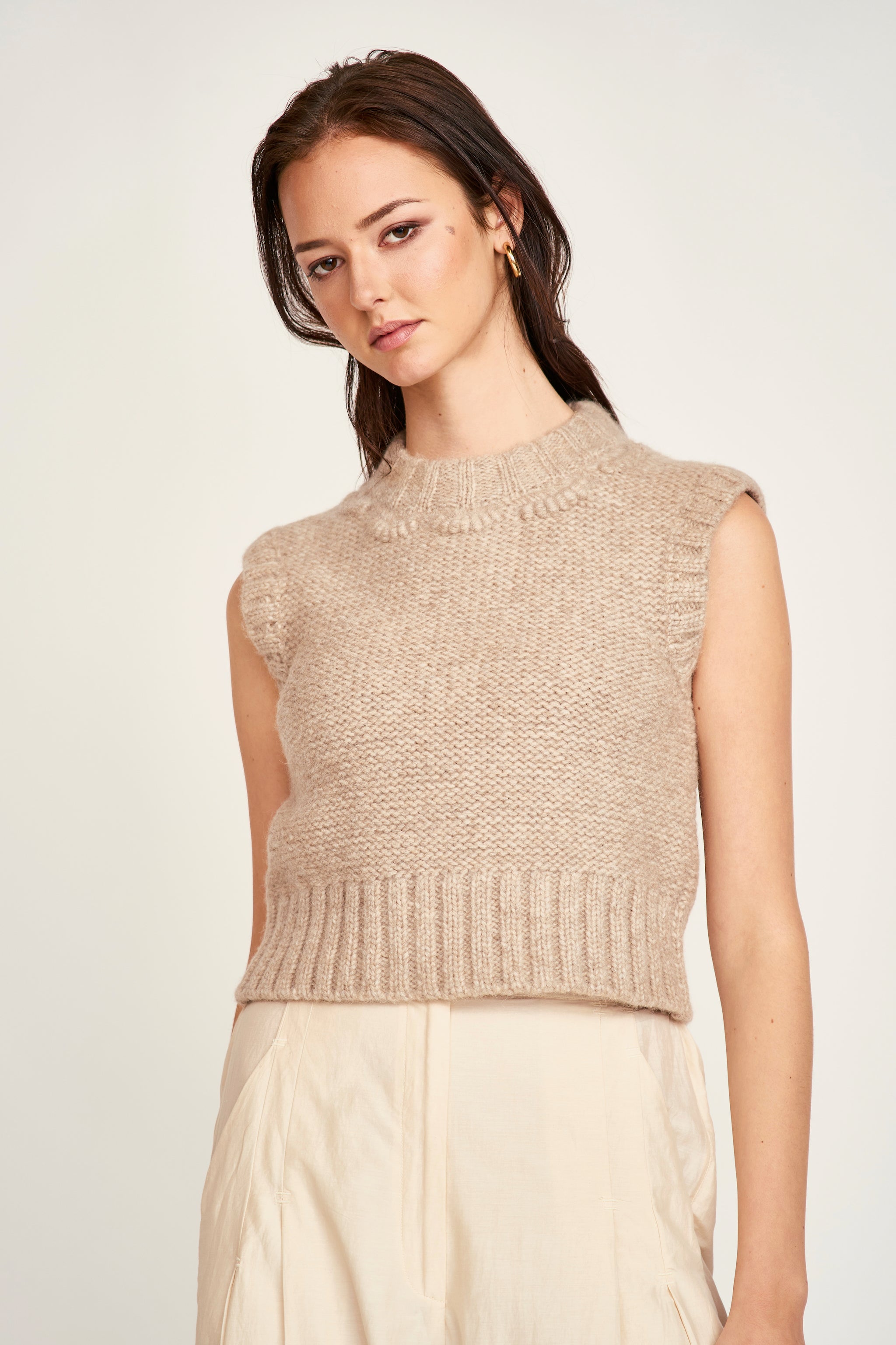MIRTH Marin Shell Vest - Graham Cracker