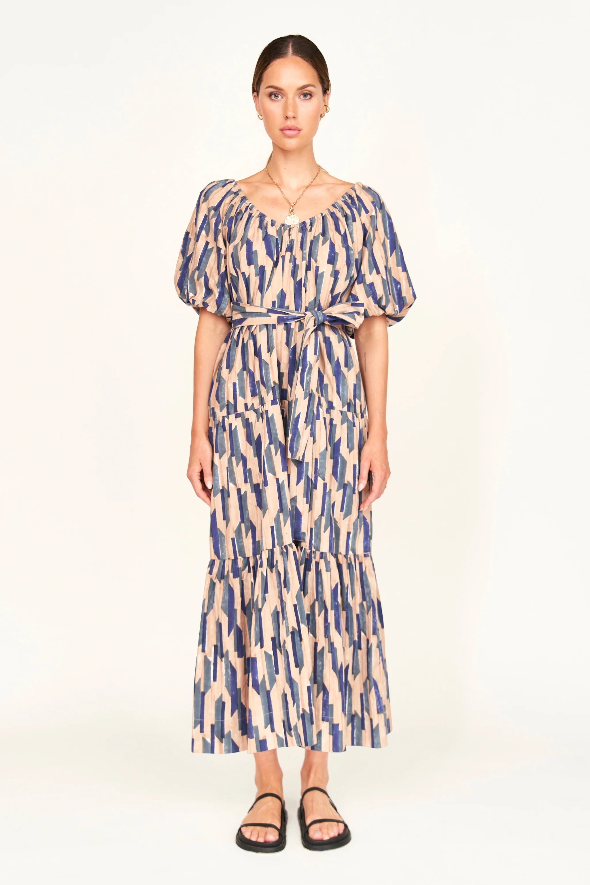 MIRTH Capri Dress - Cerulean Rainfall