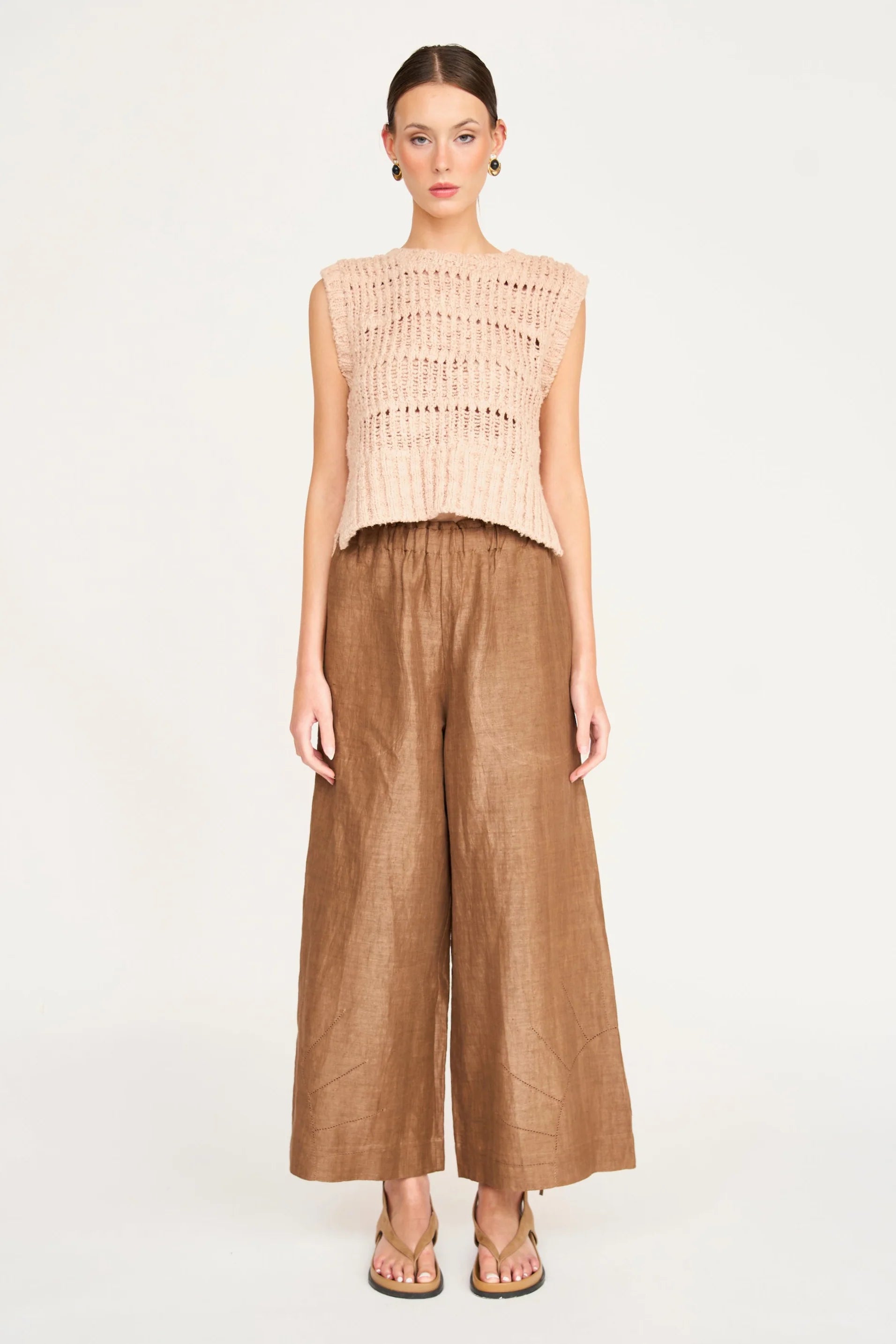 MIRTH Pant - Brownie Linen