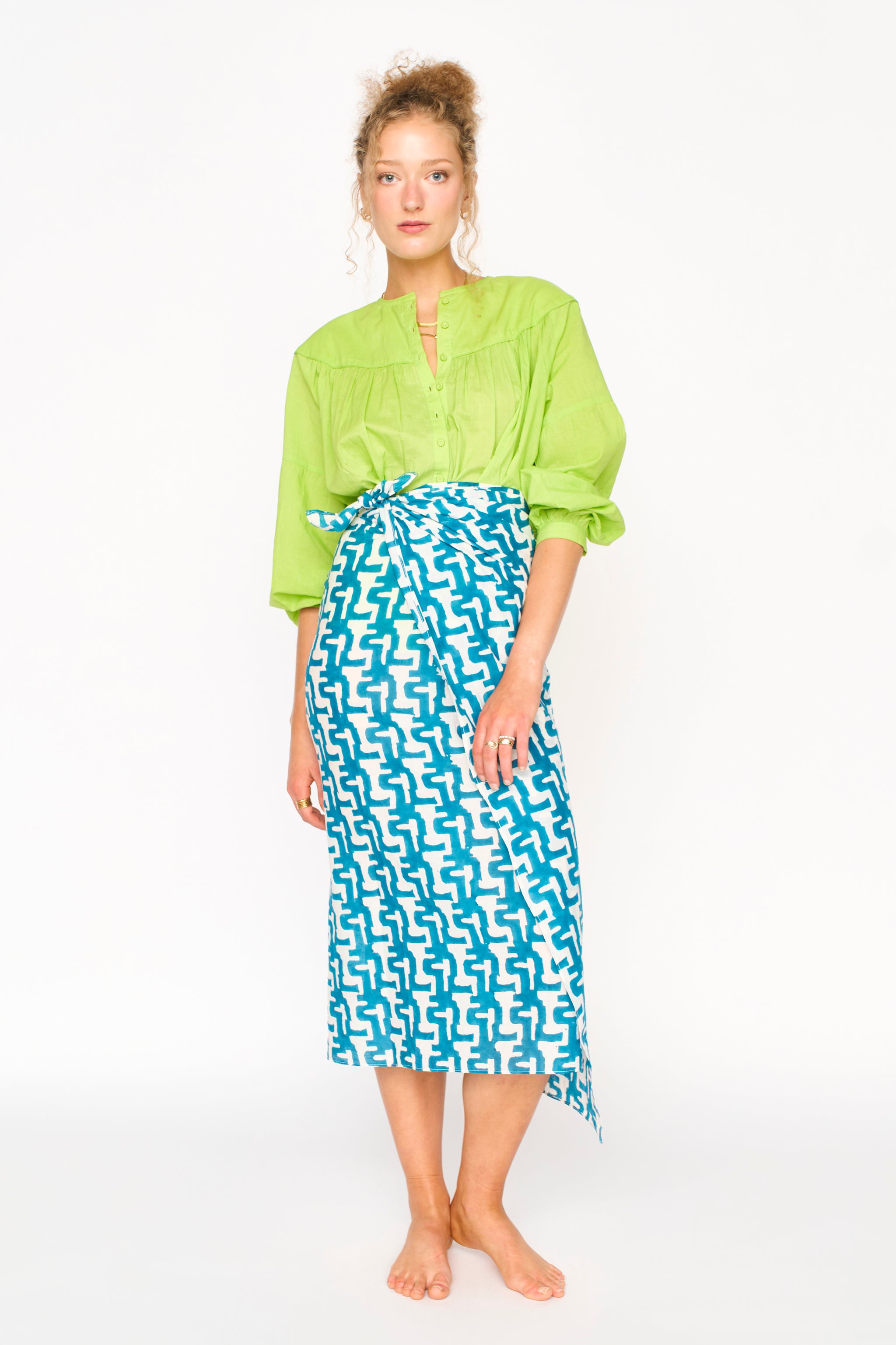 MIRTH Oslo Blouse - Key Lime