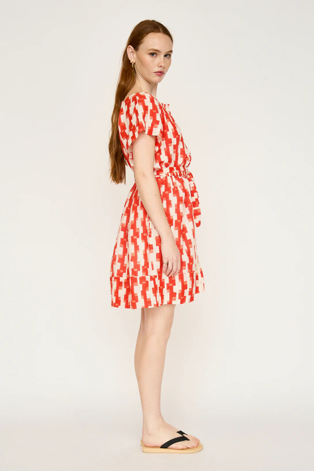 MIRTH Vienna Short Dress - Cherry Hopscotch