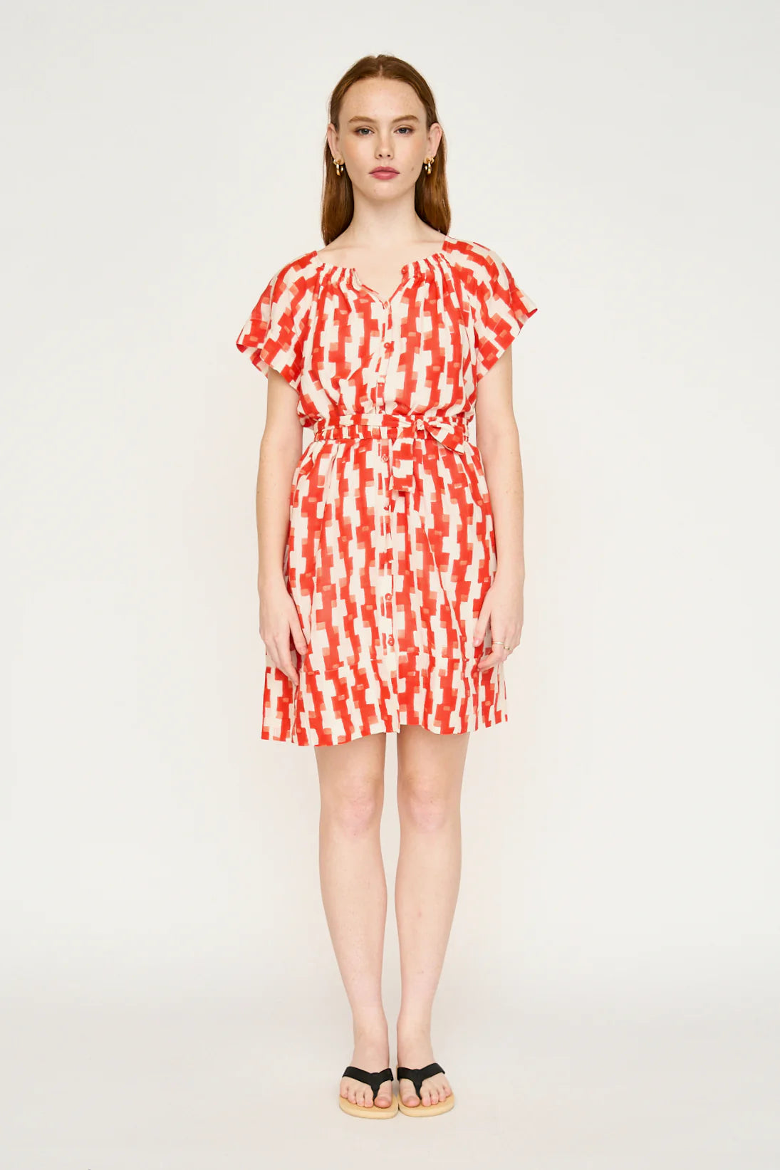 MIRTH Vienna Short Dress - Cherry Hopscotch