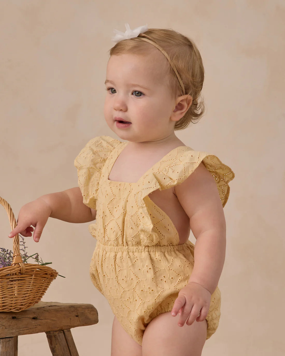 Noralee Lucy Romper - Lemon