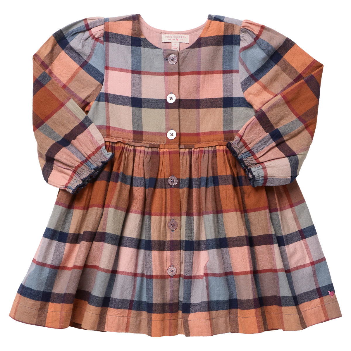 Pink Chicken Girls Mae Dress - Hayride Plaid