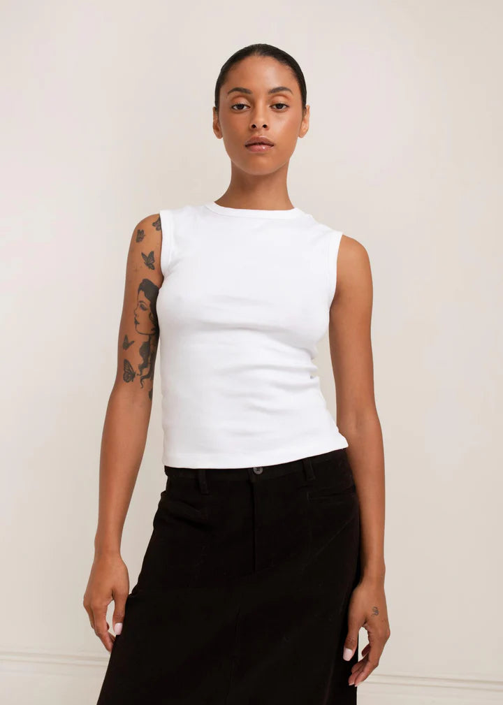 Paper Label Lydia Tank - Bright White