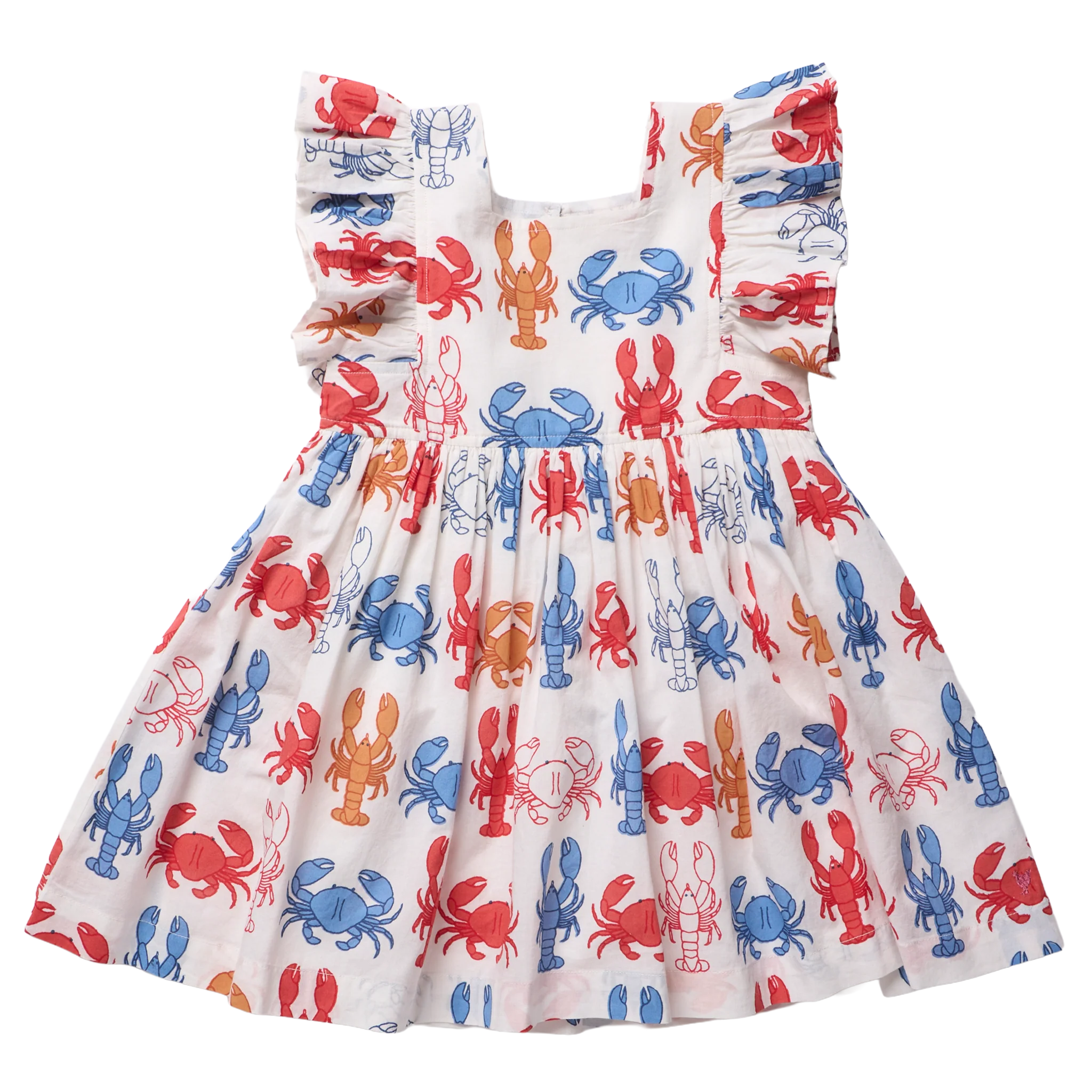 Pink Chicken Girls Elsie Dress - Lobsters and Crabs