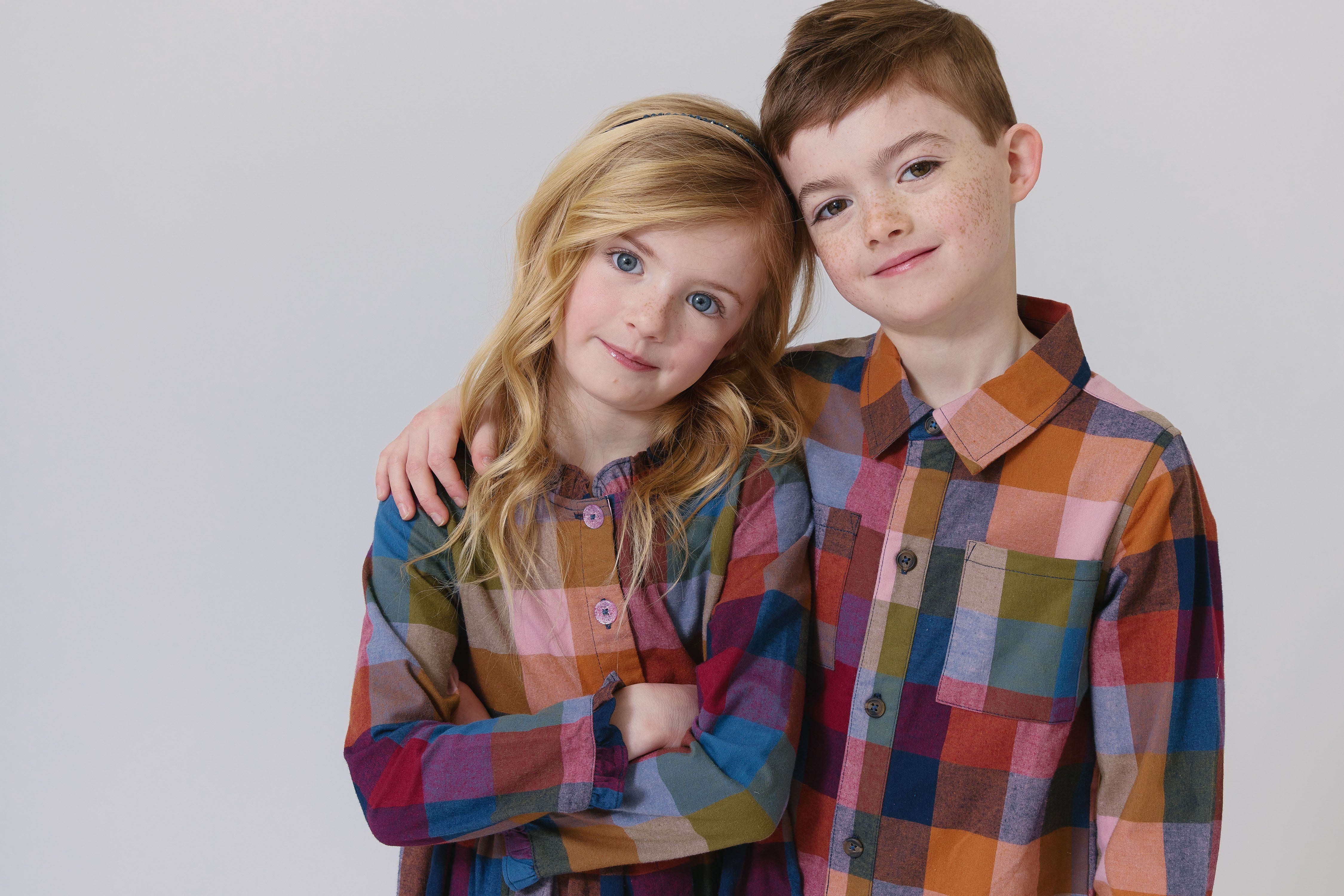Pink Chicken Boys Jack Shirt - Harvest Check