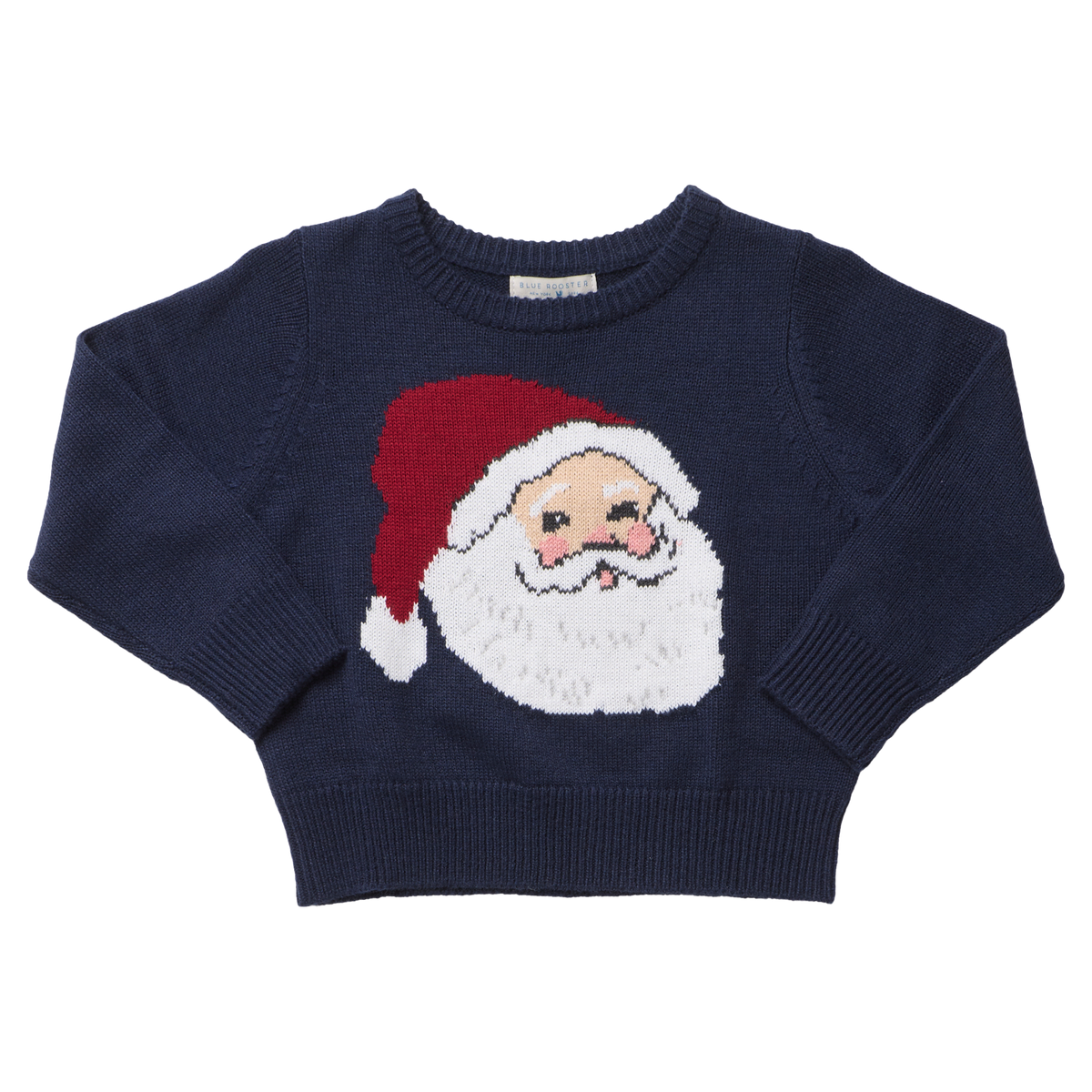Pink Chicken Boys Oliver Sweater - Navy Santa