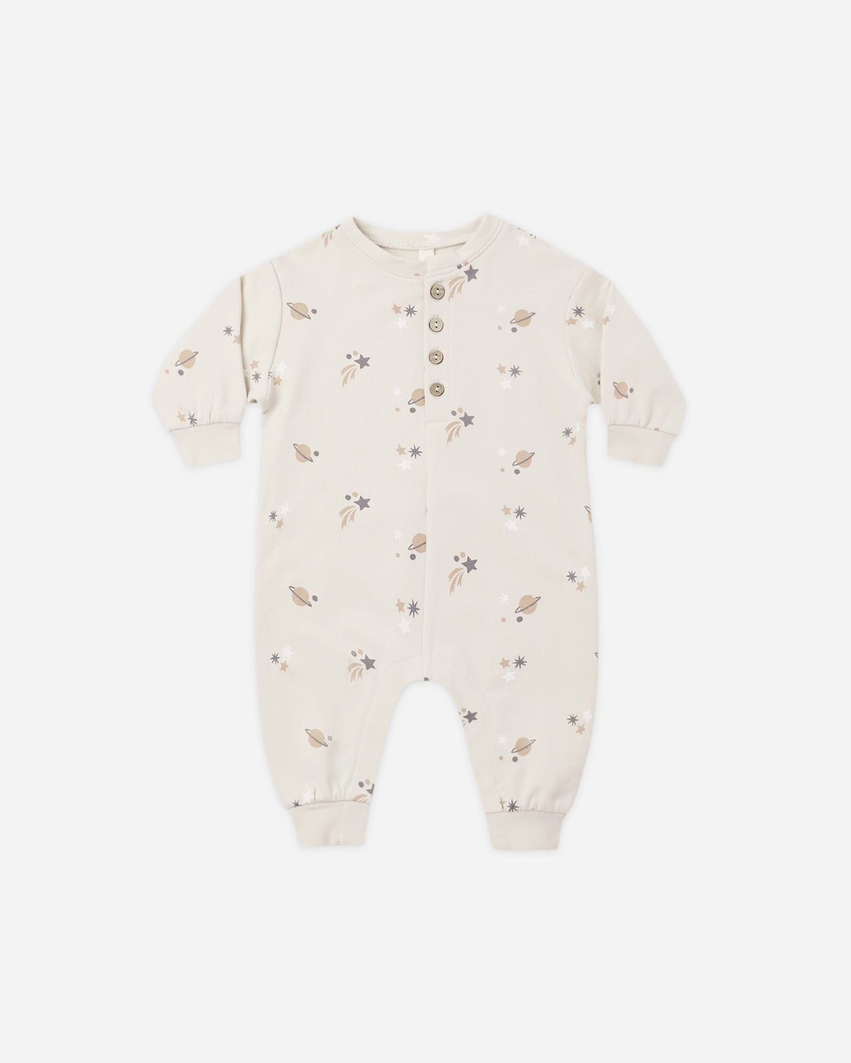 Quincy Mae Relaxed Fleece Jumpsuit - Space