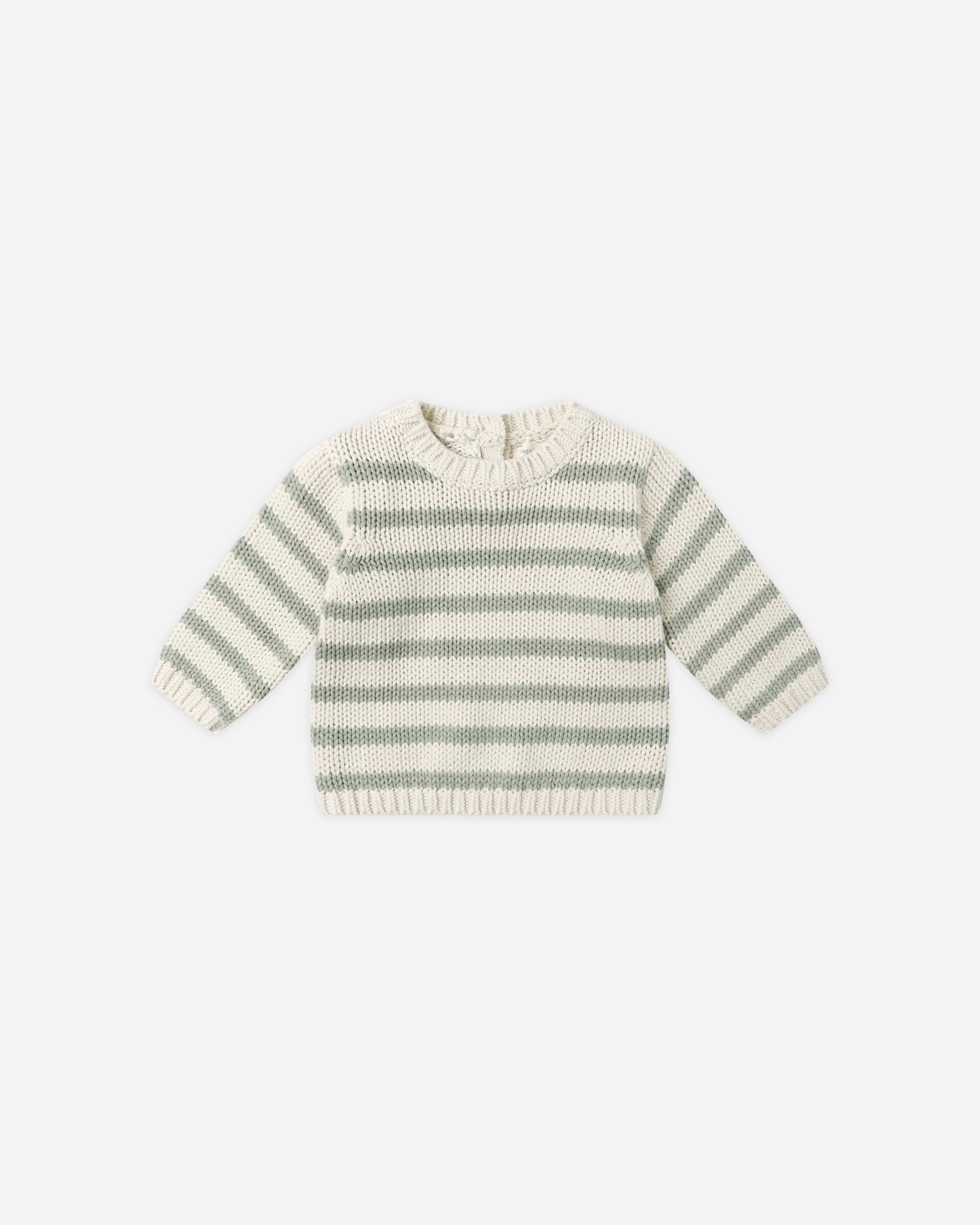 Quincy Mae Rex Sweater - Fern Stripe