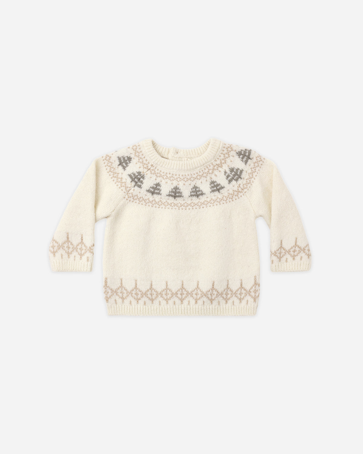 Quincy Mae Rex Sweater - Tree Fair Isle