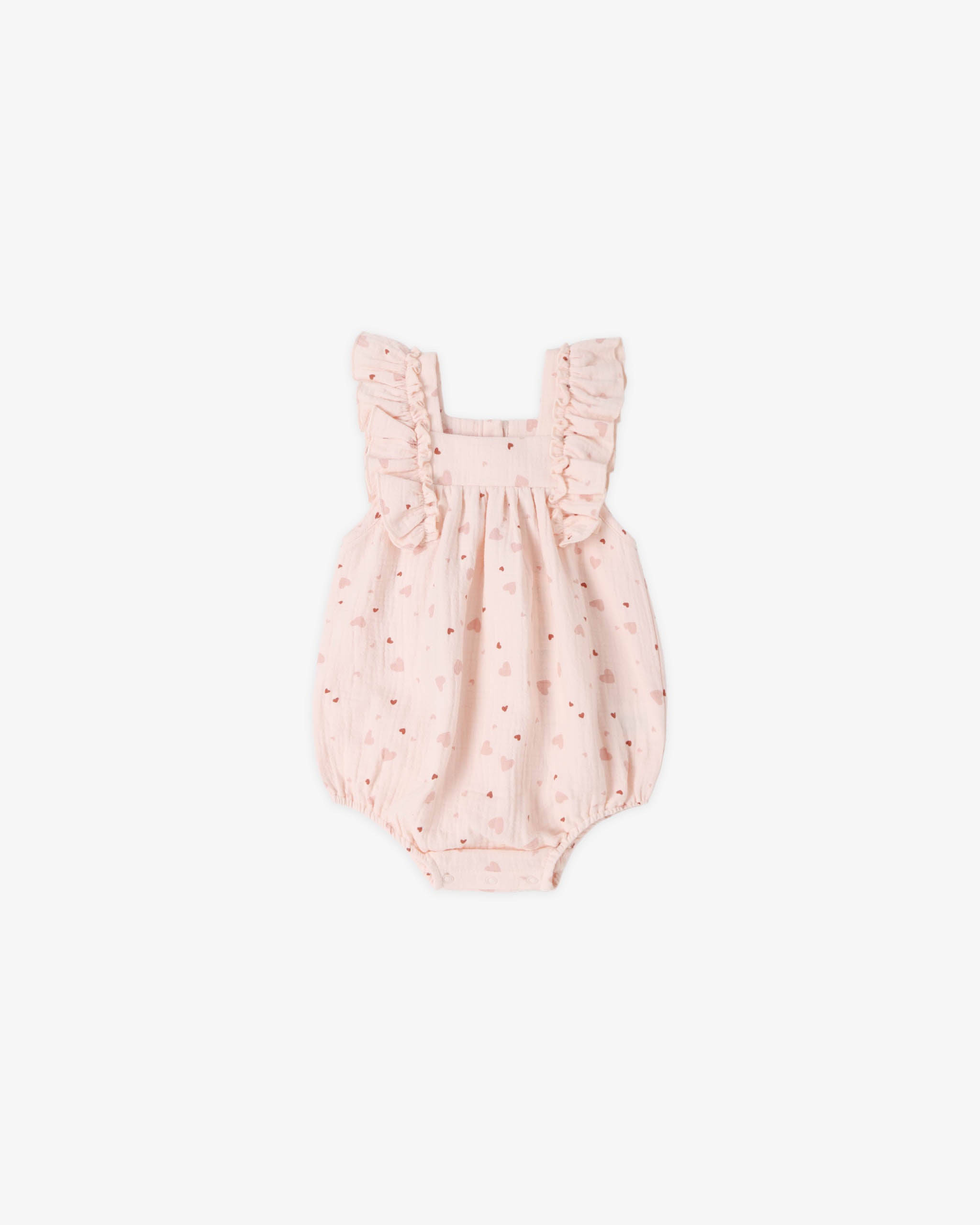 Quincy Mae Maya Romper - Heart Confetti